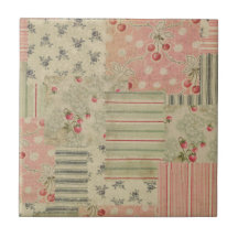 Vintage Shabby Chic Cherry Floral Decoupage