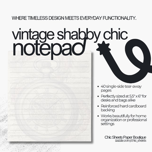 Vintage Shabby Chic Design Notepad (Creator Uploaded)