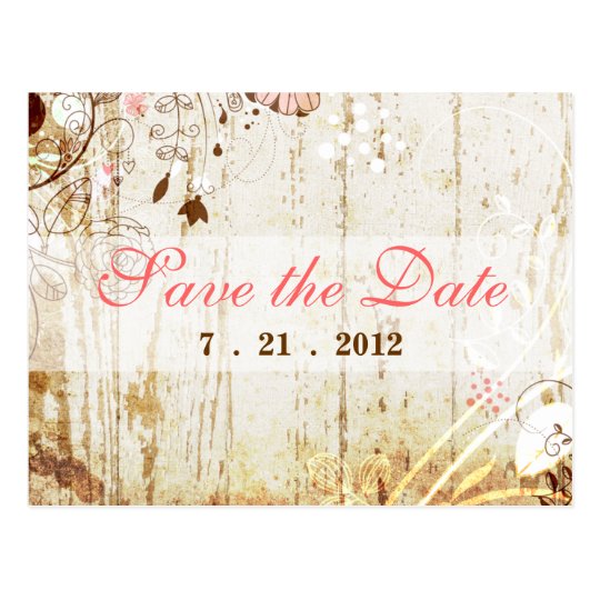 vintage shabby chic floral save the date postcard zazzle vintage shabby chic floral save the date postcard zazzle