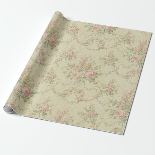 Vintage Shabby Chic Floral Style 350 Wrapping Pape Wrapping Paper