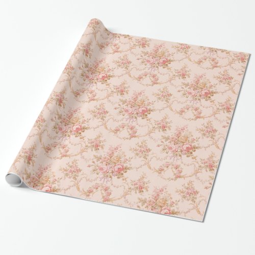 Vintage Shabby Chic Floral Style 497 Wrapping Pape Wrapping Paper