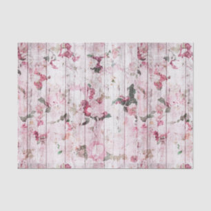 Vintage Shabby Chic Floral Tissue Paper