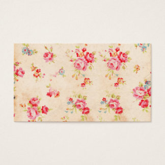 Vintage Shabby Chic Girly Pink Blue Roses Floral