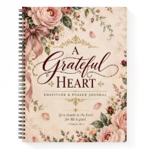 Vintage Shabby Chic Grateful Heart Prayer