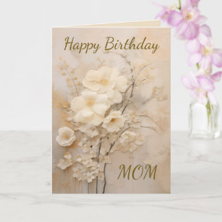 Vintage Shabby Chic Happy Birthday Lace Flower Card