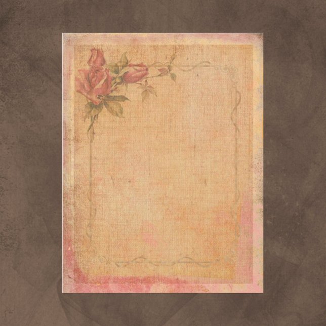 Vintage Shabby Chic Linen Look Scrapbook Paper (Creator Uploaded)
