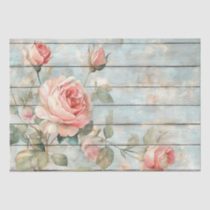 Vintage Shabby Chic roses Tissue Paper