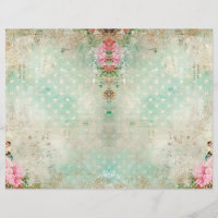 Vintage Shabby Chic Scrapbook Paper