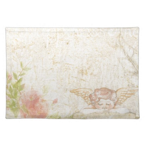 Vintage Shabby Chic Sweet Angelique Cloth Placemat