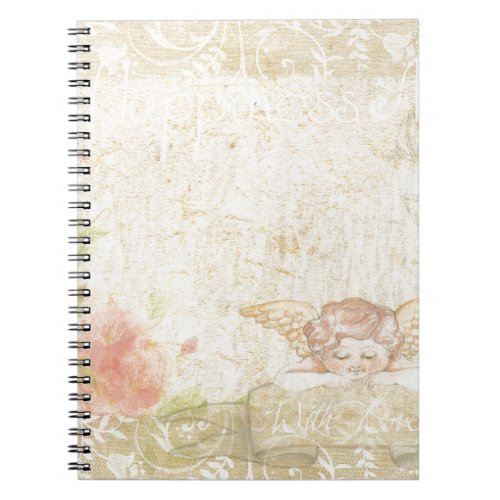 Vintage Shabby Chic Sweet Angelique Notebook