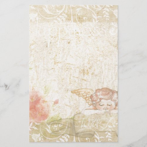 Vintage Shabby Chic Sweet Angelique Stationery