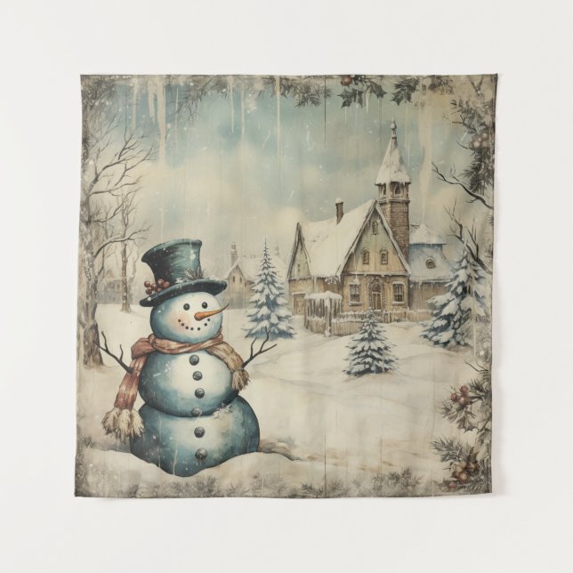 Vintage Shabby Chic Tapestry (Front)