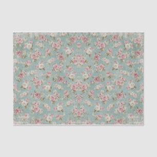 Vintage Shabby Chic Tissue Paper Charming Rustic