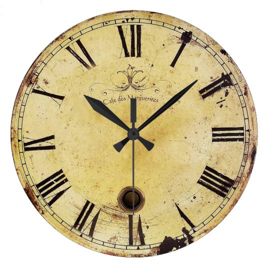 Vintage Shabby Chic Wall Clock | Zazzle.com