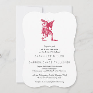 Vintage Shakespearean Court Jester Art Invitation