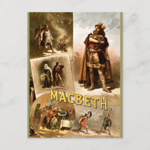 Vintage - Shakespeare's Macbeth, 1884 Postcard