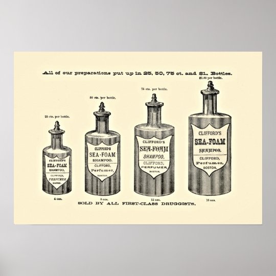 Vintage Shampoo Poster | Zazzle.com