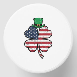 Vintage Shamrock Flag St. Patricks Day Mini Candle Favors