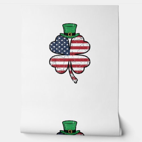 Vintage Shamrock Flag St. Patricks Day Wallpaper