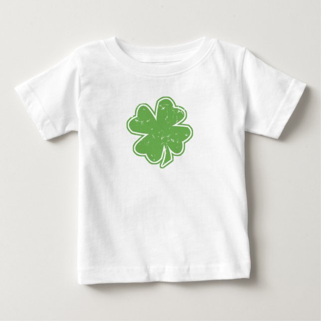 Vintage Shamrock St. Patrick's Day Infant T-Shirt (Front)