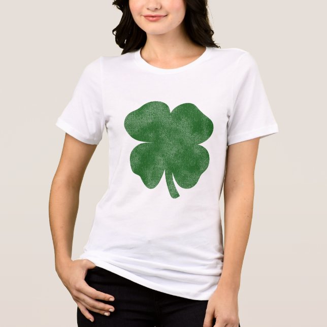 Vintage Shamrock Tri-Blend Shirt (Front)