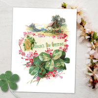 Vintage Shamrocks St. Patrick's Day Greetings
