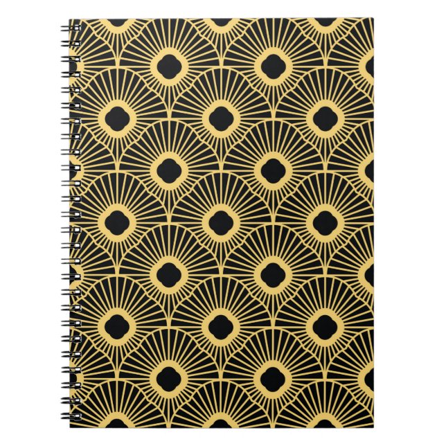 Vintage shapes pattern notebook (Front)