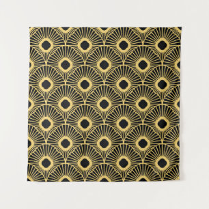 Vintage shapes pattern tapestry