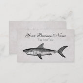 Vintage Shark Beach Business Card (Front/Back)