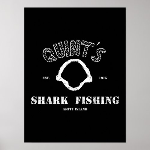 Vintage Shark Jaws Poster