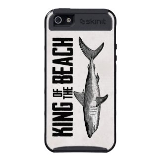 Vintage Shark King of the Beach iPhone 5 Case