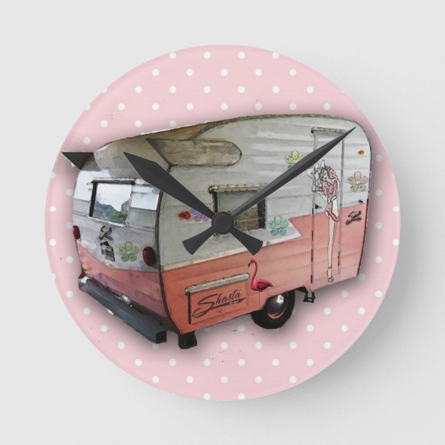 Vintage shasta trailer clock (Front)