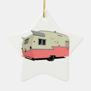 Vintage Shasta Trailer Holiday Ornament