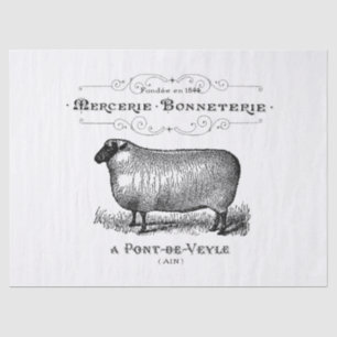 Vintage Sheep Ad Tissue Tissue Paper