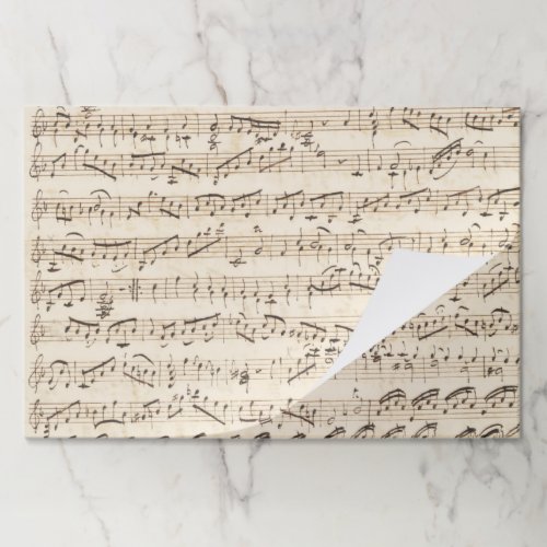 Vintage Sheet Music 12 x 18 Paper Pad Decoupage