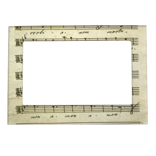 Vintage Sheet Music Antique Musical Score 1810 Magnetic Photo Frame
