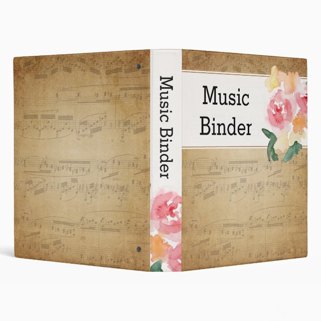 Vintage Sheet Music Binder (Background)