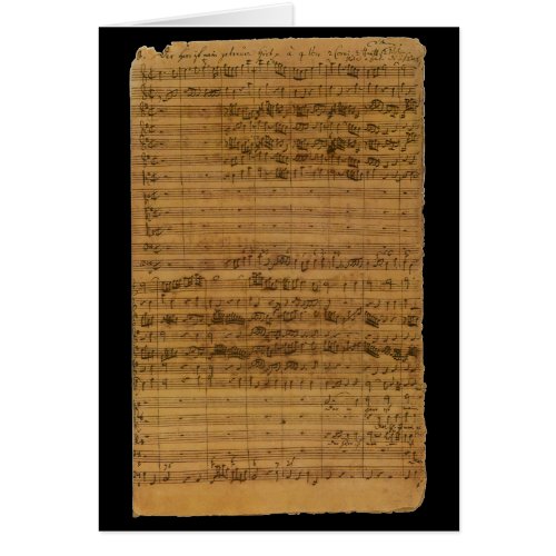 Vintage Sheet Music by Johann Sebastian Bach