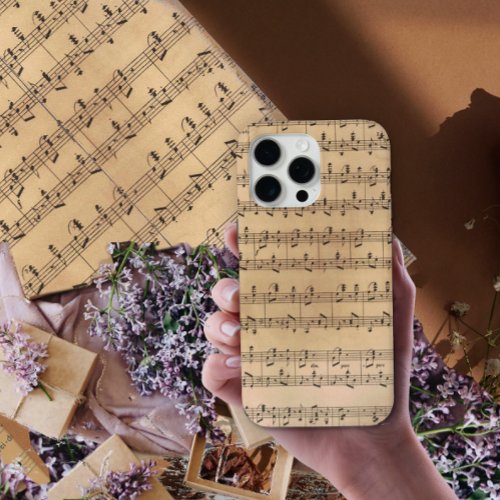 Vintage Sheet Music iPhone 15 Pro Max Case