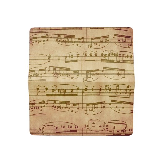 Vintage Sheet Music Checkbook Cover (Open)