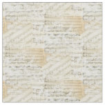 Vintage Sheet Music Fabric