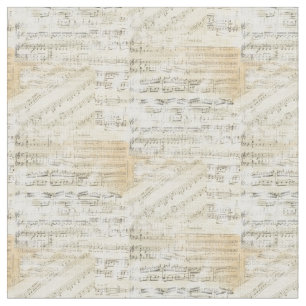 Vintage Sheet Music Fabric