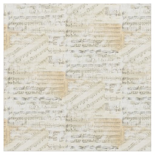 Vintage Sheet Music Fabric