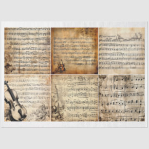 Vintage Sheet Music for Junk Journals and Collage