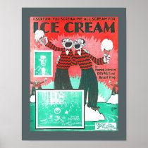 Vintage Sheet Music Ice Cream Howard Johnson copy