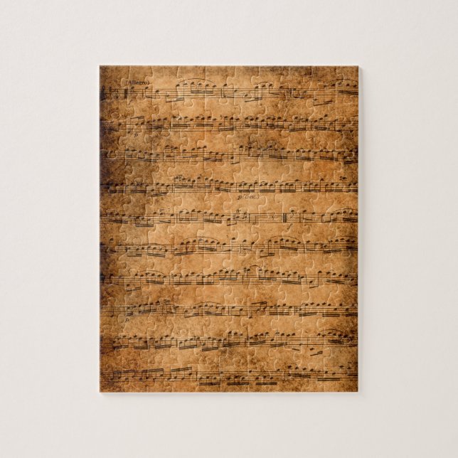 Vintage sheet music jigsaw puzzle (Vertical)