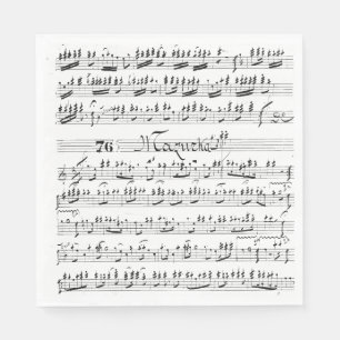 Vintage Sheet Music Napkins