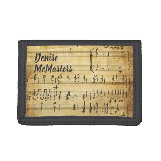 Vintage Sheet Music - Personalized Ladies Wallet (Front)