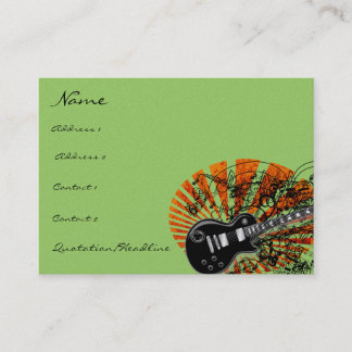 Vintage Sheet Music Rock N Roll Business Card
