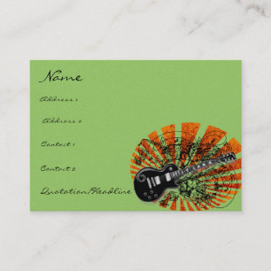 Vintage Sheet Music Rock N Roll Business Card
